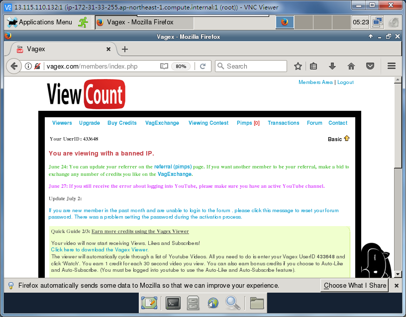 利用闲置VPS挂机赚美刀插图6