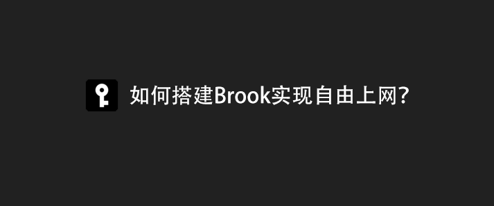 如何搭建Brook实现自由上网？ - 腾龙工作室