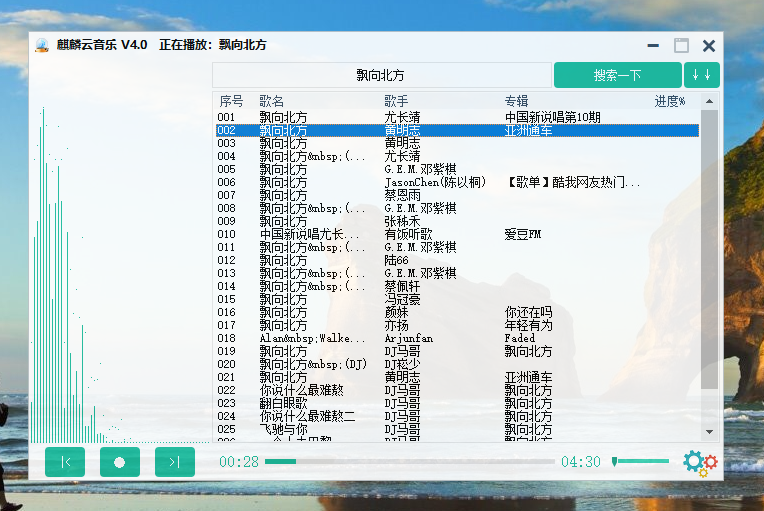 麒麟云音乐v4.0 基于大数据 VIP音乐任意下