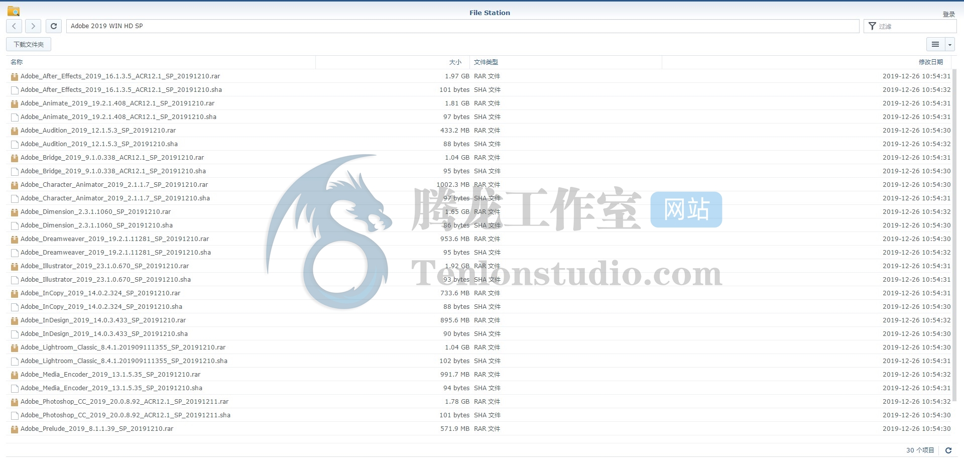 嬴政天下 Adobe 2019 全家桶破解 for Windows SP版/大师版