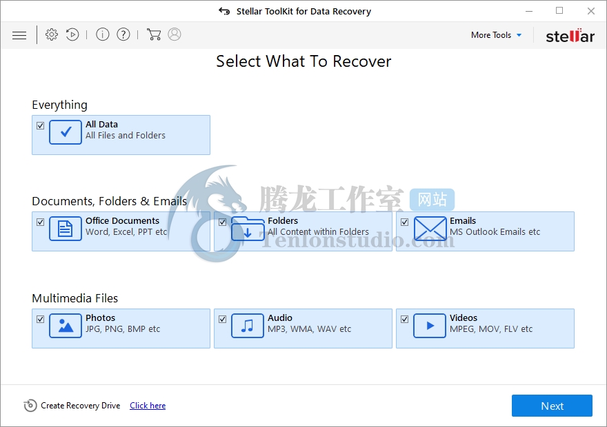 数据恢复工具 Stellar Toolkit for Data Recovery v9.0.0.0 破解版