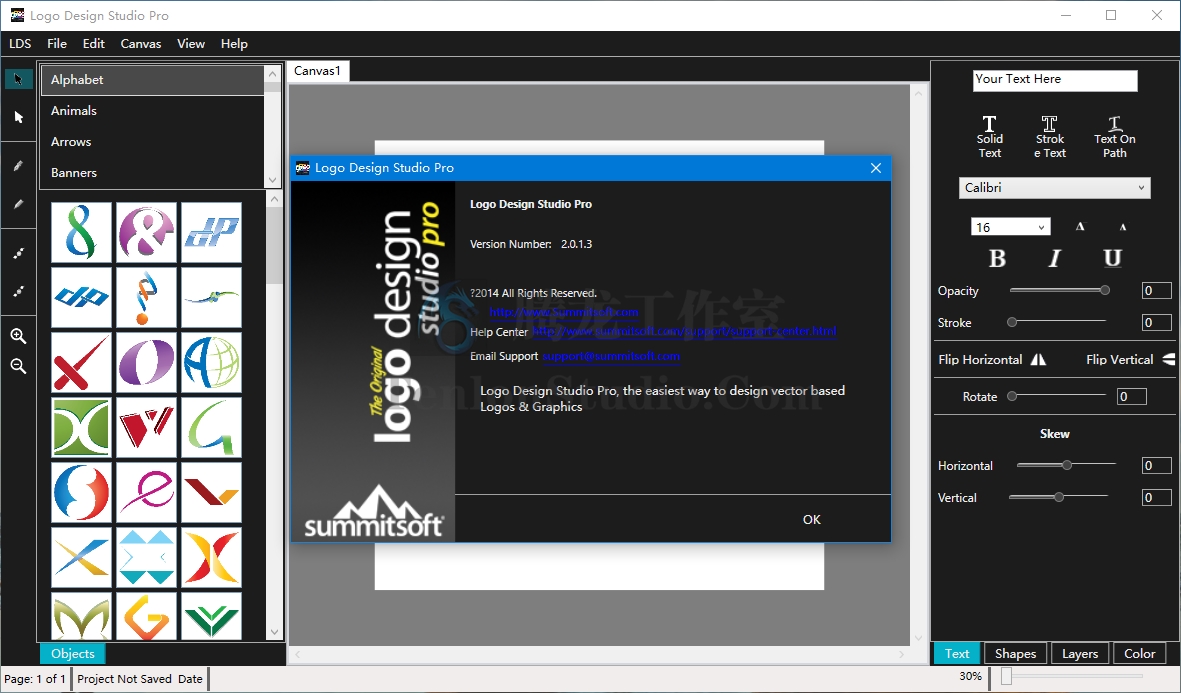 LOGO设计工具 Summitsoft Logo Design Studio Pro v2.0.1.3 破解版插图2