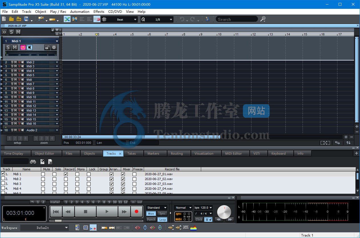 数字音频工作站 MAGIX Samplitude Pro X5 Suite v16.1.0.201 破解版