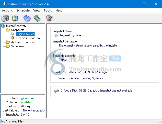 系统快照工具 Raxco InstantRecovery Server v2.4.1 Build 324 破解版