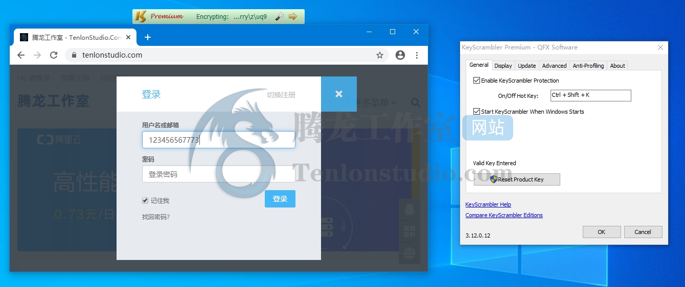 防键盘记录软件 QFX Software KeyScrambler Premium v3.12.0.12 破解版