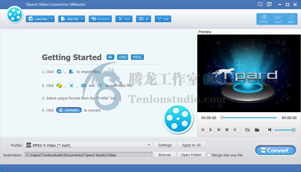 视频格式转换工具 Tipard Video Converter Ultimate v9.2.60 破解版