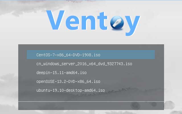 Ventoy v1.0.26 单个U盘写入多个ISO系统镜像引导
