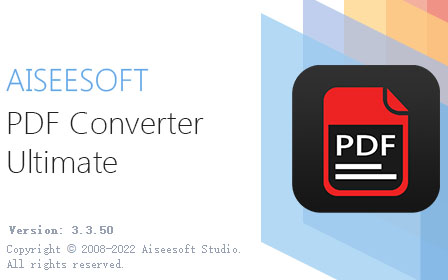 PDF格式转换工具 Aiseesoft PDF Converter Ultimate v3.3.50 便携破解版