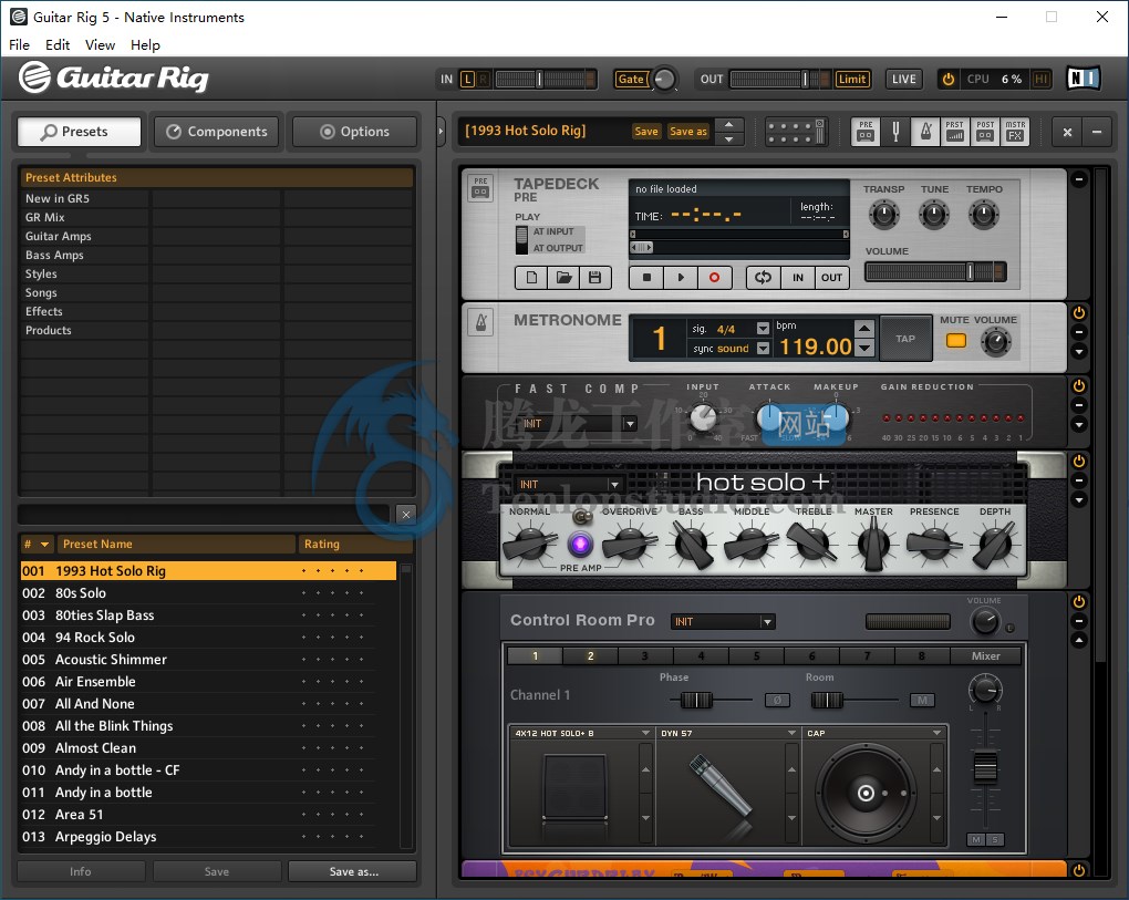 吉他贝斯效果器软件 GUITAR RIG Pro v5.2.2 破解版