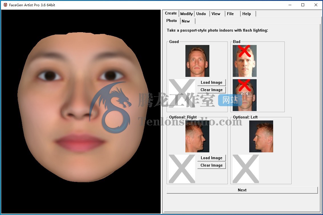 3D面部创建工具 FaceGen Artist Pro v3.6 破解版