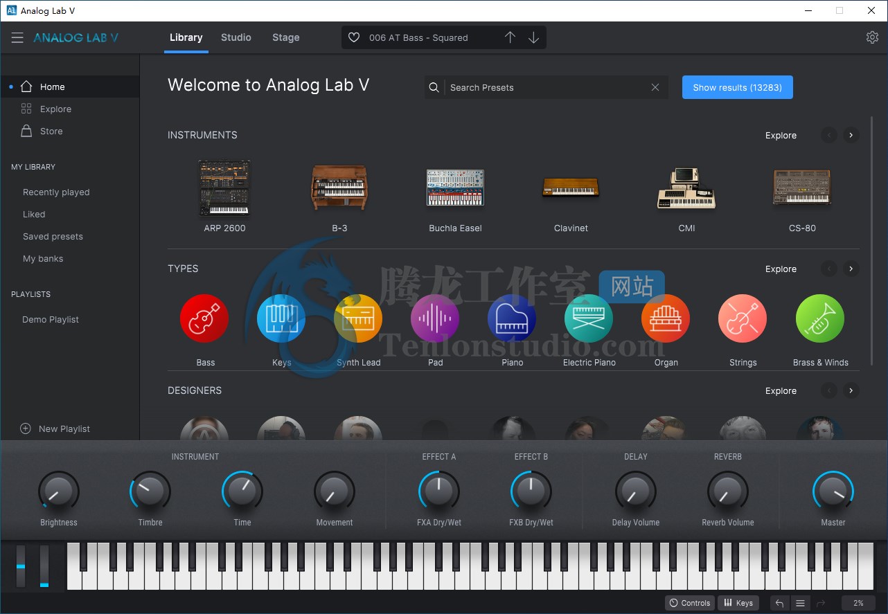 乐器音色模拟插件 Arturia Analog Lab v5.7.4 VR破解版插图 乐器音色模拟插件 Arturia Analog Lab v5.7.4 VR破解版插图