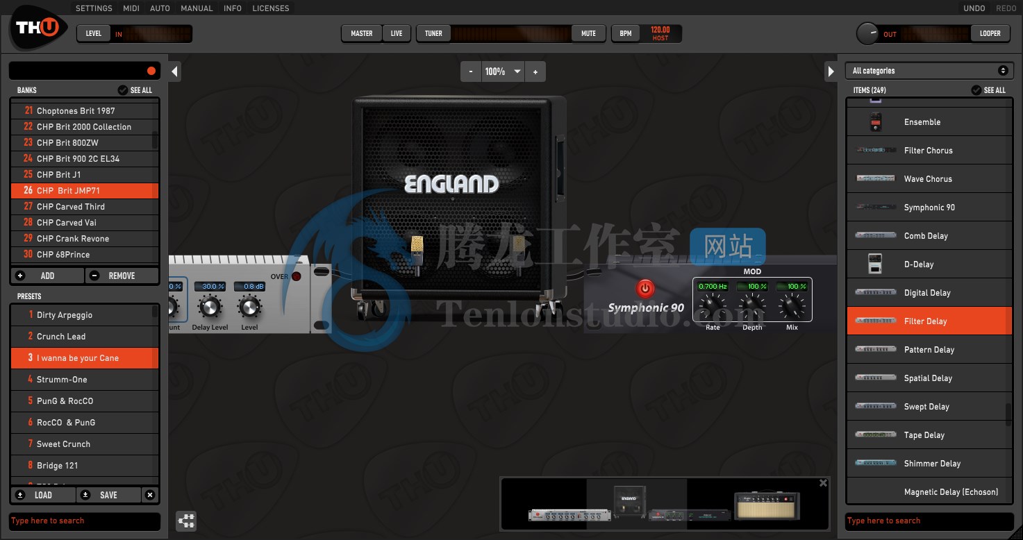 电吉他效果器软件 Overloud TH-U Premium v1.4.20 VR破解版插图 电吉他效果器软件 Overloud TH-U Premium v1.4.20 VR破解版插图