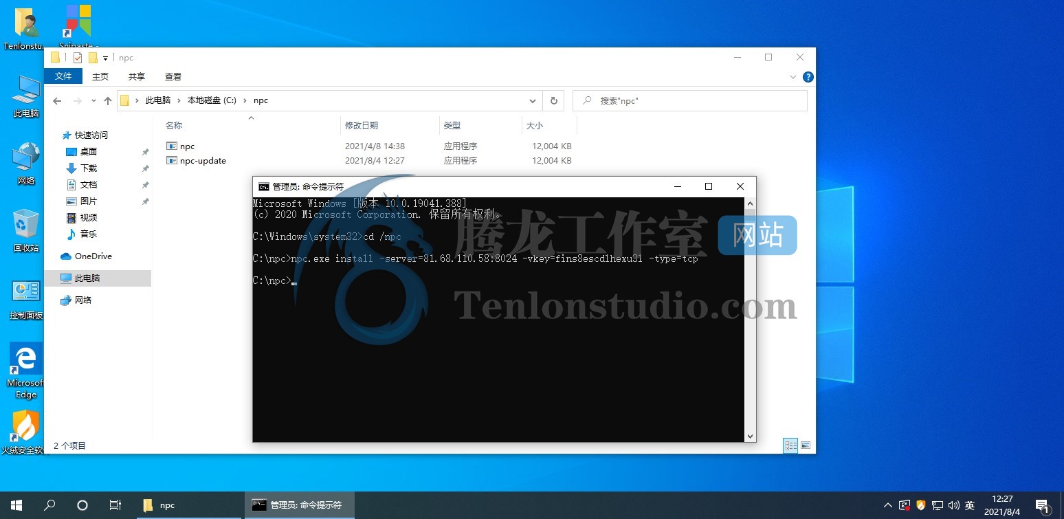 自带WEB管理的轻量级内网穿透工具NPS的简单搭建使用教程插图6 自带WEB管理的轻量级内网穿透工具NPS的简单搭建使用教程插图6
