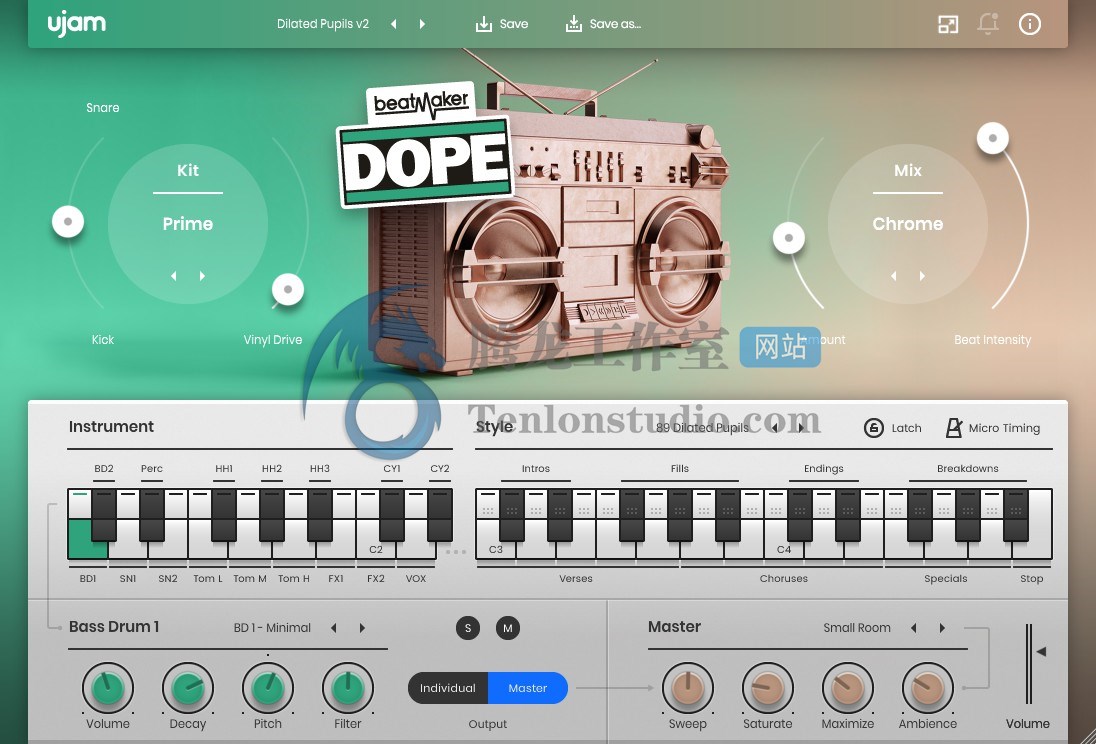 节奏打击音效插件包 UJAM Beatmaker Bundle 2023.6 VR破解版插图6 节奏打击音效插件包 UJAM Beatmaker Bundle 2023.6 VR破解版插图6