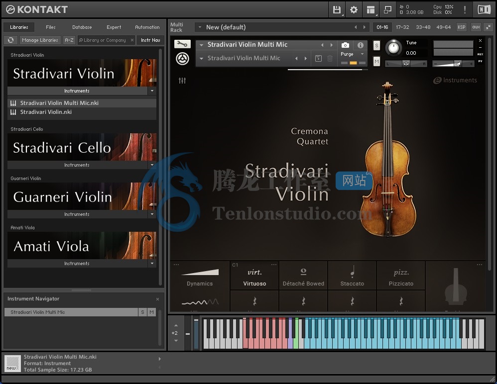 Native Instruments Cremona Quartet v1.3.0 (KONTAKT) 四款高雅专业的弦乐器音源插图 Native Instruments Cremona Quartet v1.3.0 (KONTAKT) 四款高雅专业的弦乐器音源插图