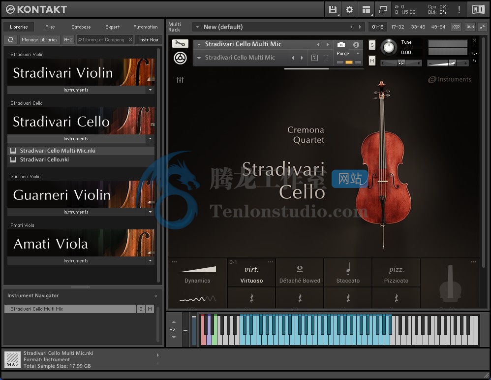 Native Instruments Cremona Quartet v1.3.0 (KONTAKT) 四款高雅专业的弦乐器音源插图1 Native Instruments Cremona Quartet v1.3.0 (KONTAKT) 四款高雅专业的弦乐器音源插图1