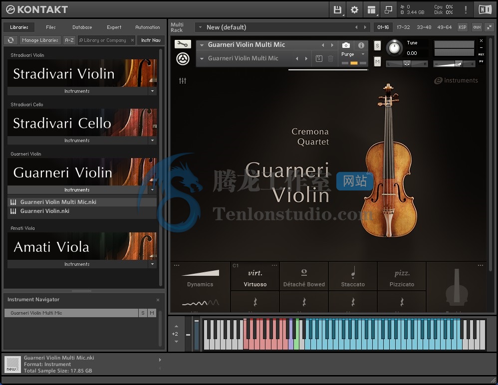 Native Instruments Cremona Quartet v1.3.0 (KONTAKT) 四款高雅专业的弦乐器音源插图2 Native Instruments Cremona Quartet v1.3.0 (KONTAKT) 四款高雅专业的弦乐器音源插图2