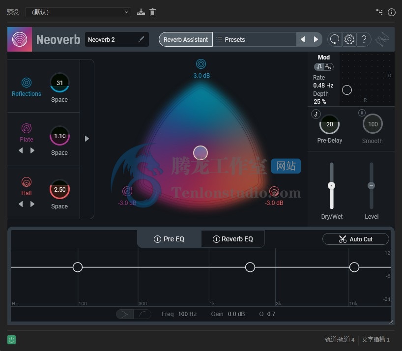 智能混响插件 iZotope Neoverb Pro v1.3.0 R2R破解版插图 智能混响插件 iZotope Neoverb Pro v1.3.0 R2R破解版插图