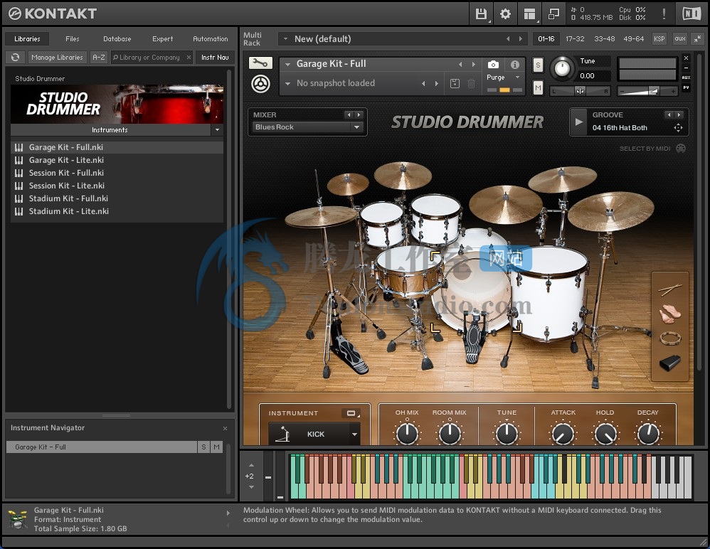 Native Instruments Studio Drummer v1.4.0 – Kontakt来自Pearl, Yamaha和Sonor的优质套鼓音色库插图