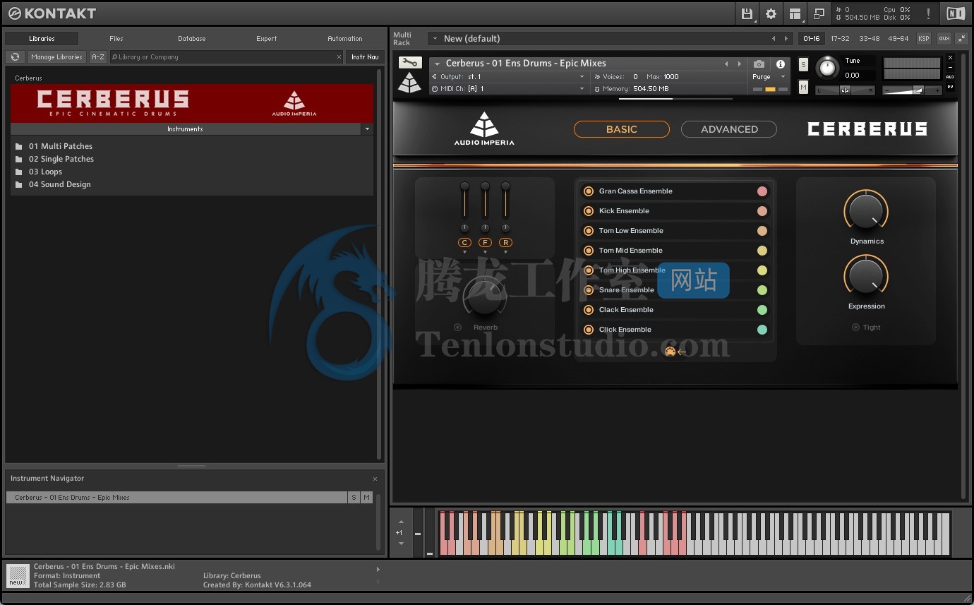 Audio Imperia Cerberus v1.1.0 – Kontakt史诗电影级鼓音色库插图
