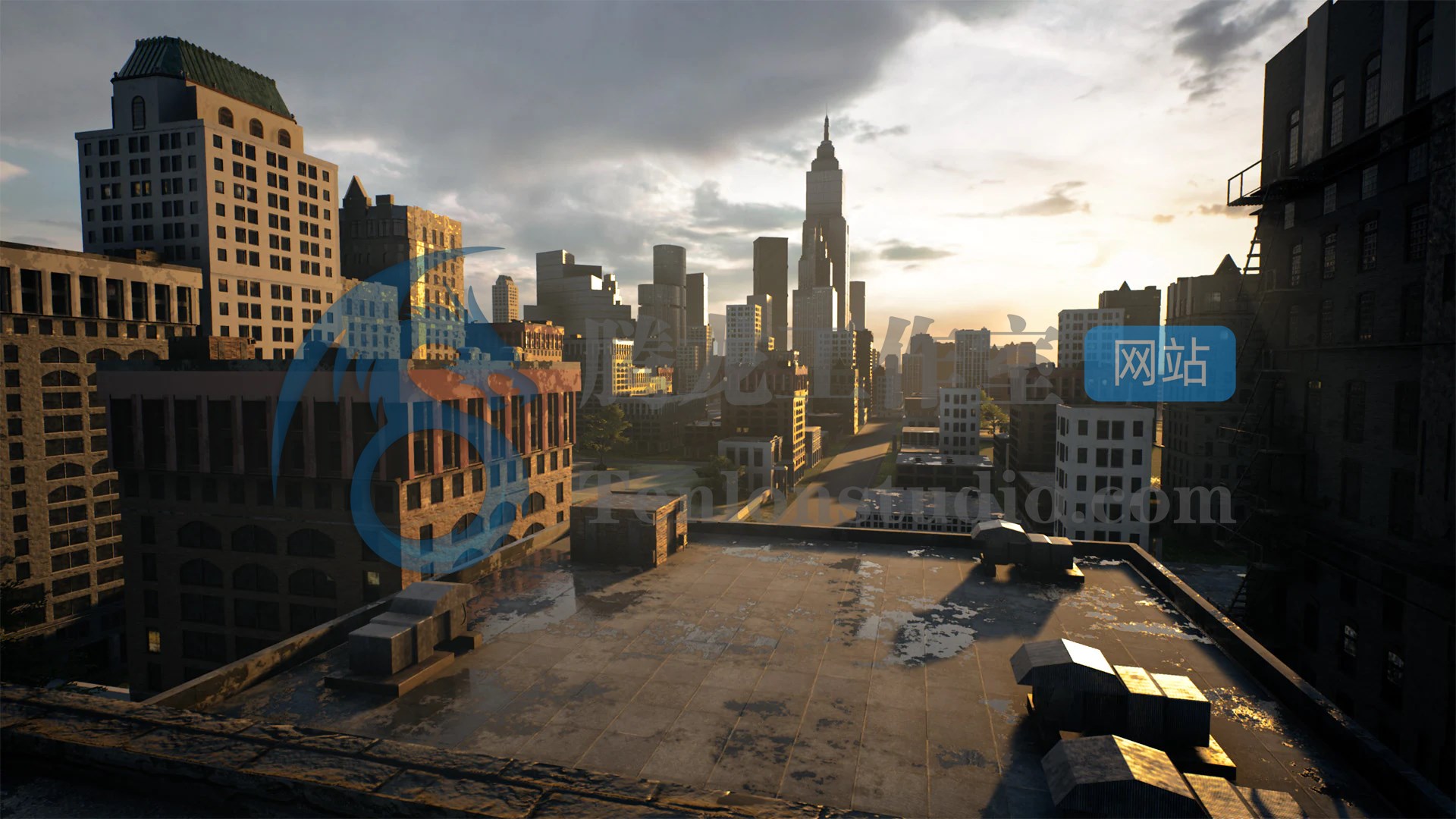 JoeGarth Brushify Urban Buildings Pack – 大型城市建筑场景UE4资产包插图 JoeGarth Brushify Urban Buildings Pack – 大型城市建筑场景UE4资产包插图