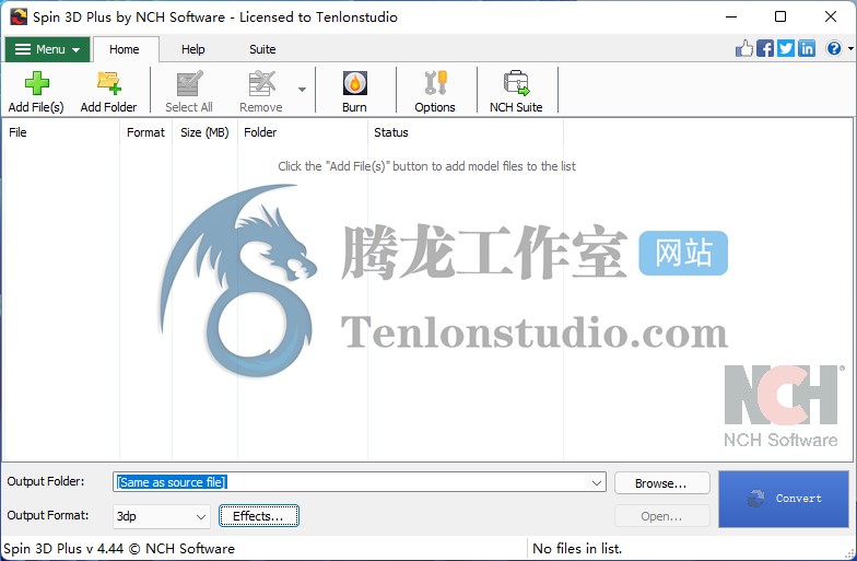 instal the new version for mac NCH Spin 3D Plus 6.07