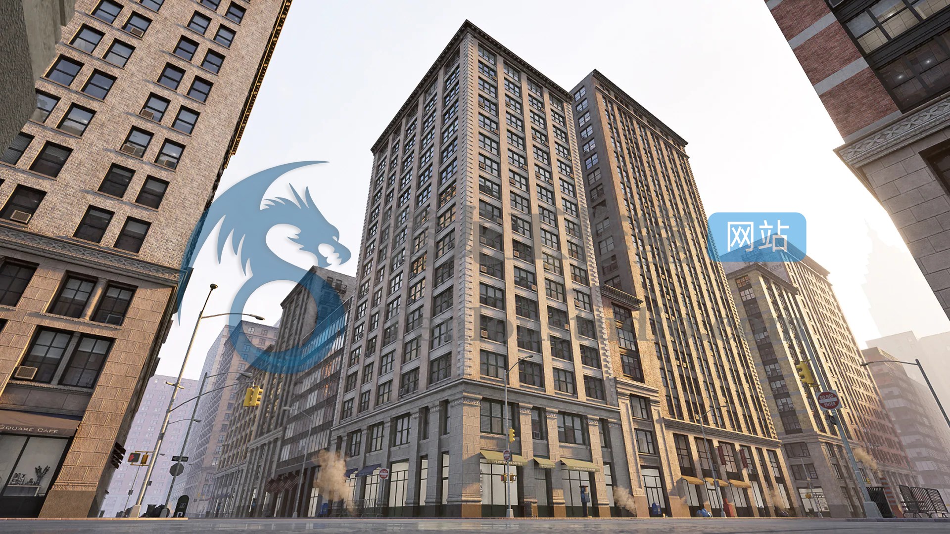 PolySphere Studio Downtown City Pack - 大型城市市区环境建筑场景UE4资产包插图1 PolySphere Studio Downtown City Pack - 大型城市市区环境建筑场景UE4资产包插图1