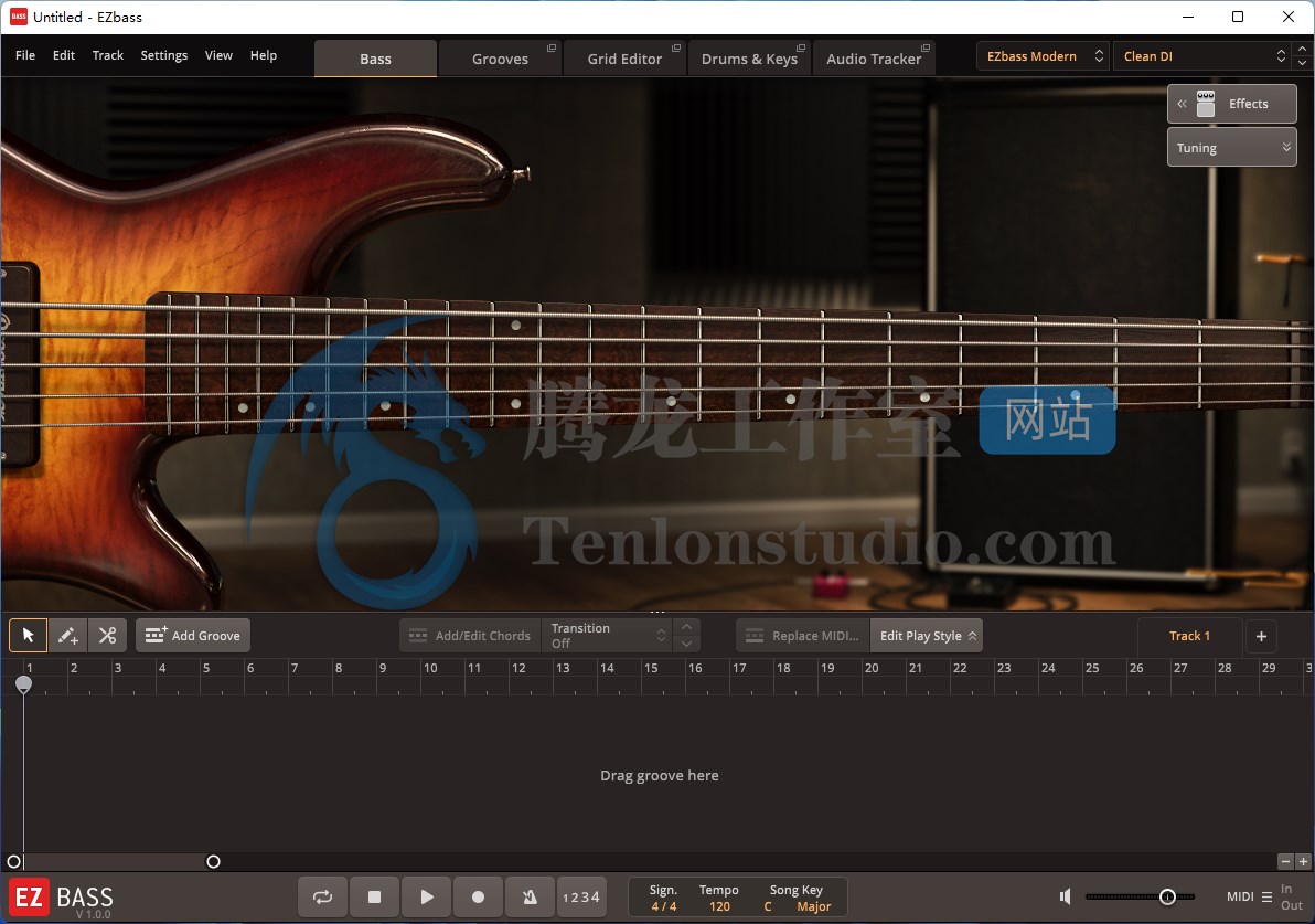 虚拟贝斯手插件 Toontrack EZbass v1.1.8 破解版插图 虚拟贝斯手插件 Toontrack EZbass v1.1.8 破解版插图