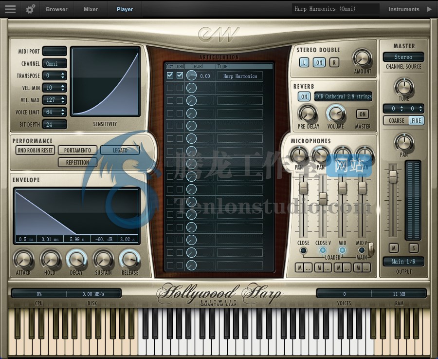 EastWest Hollywood Harp Diamond v1.0.0 – EastWest PLAY好莱坞竖琴音色库插图 EastWest Hollywood Harp Diamond v1.0.0 – EastWest PLAY好莱坞竖琴音色库插图