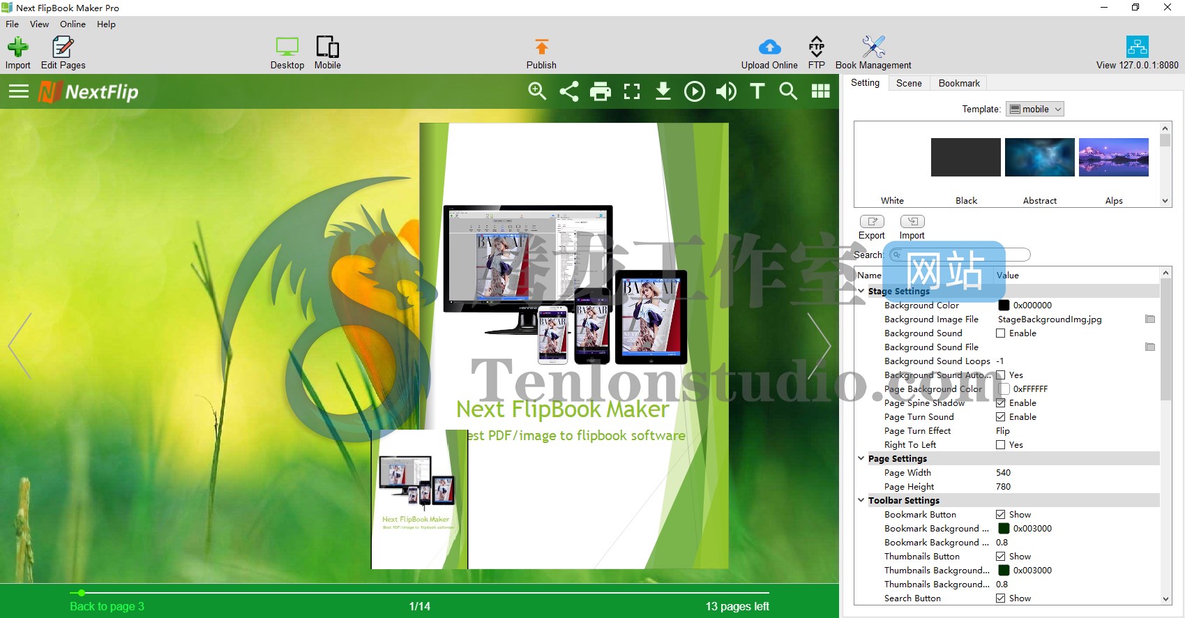 交互式HTML5电子书创建软件 Next FlipBook Maker Pro v2.7.27 破解版插图 交互式HTML5电子书创建软件 Next FlipBook Maker Pro v2.7.27 破解版插图