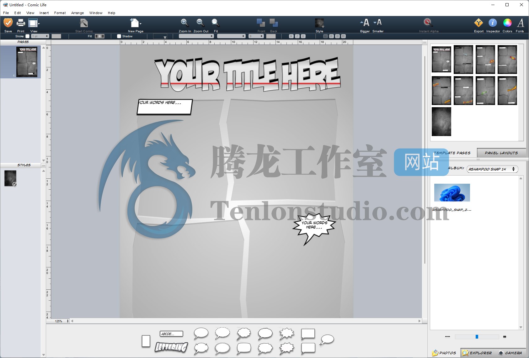 漫画制作软件 Comic Life v3.5.20 破解版插图 漫画制作软件 Comic Life v3.5.20 破解版插图