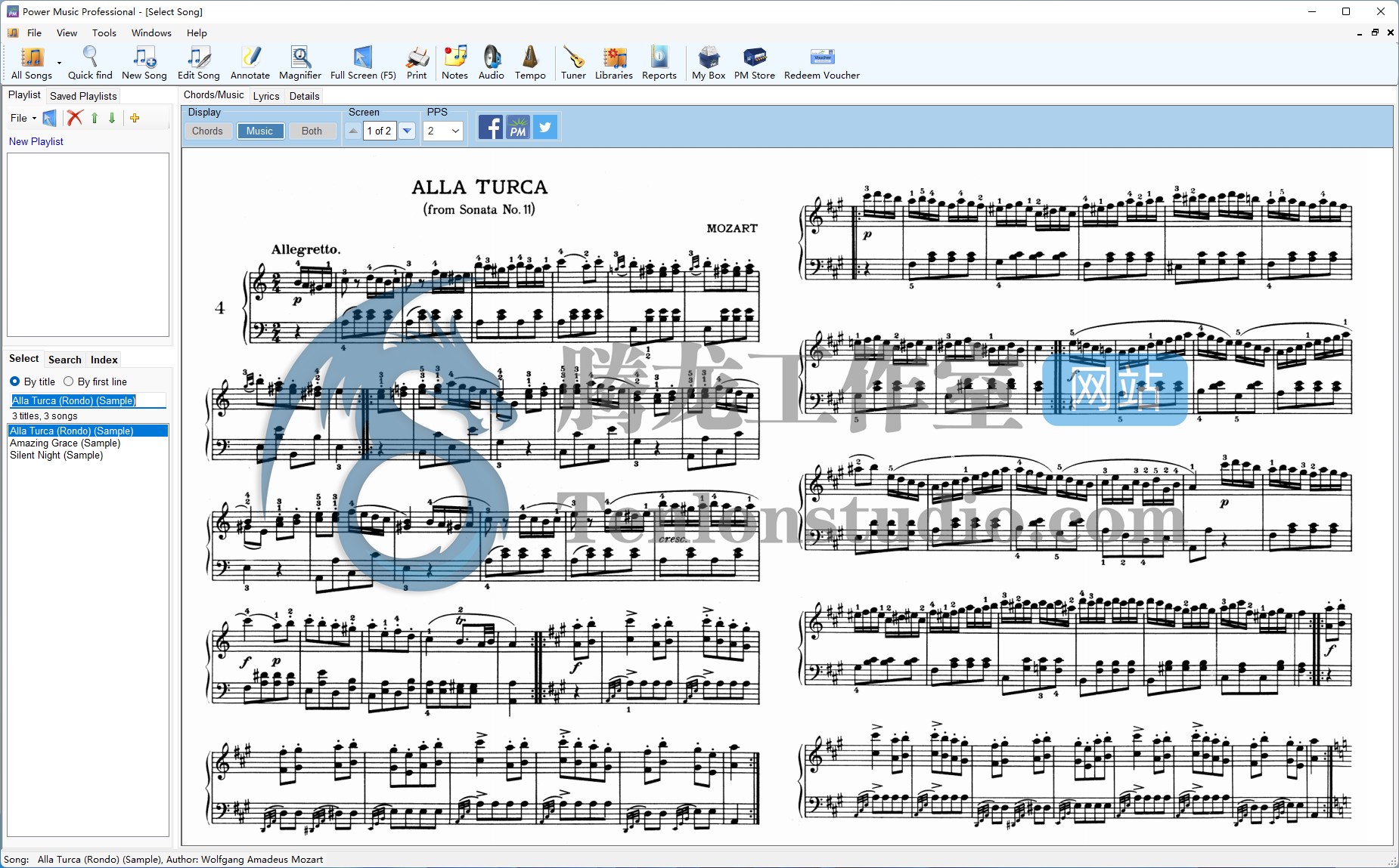 乐谱管理软件 Power Music Professional v5.2.2.1 破解版插图