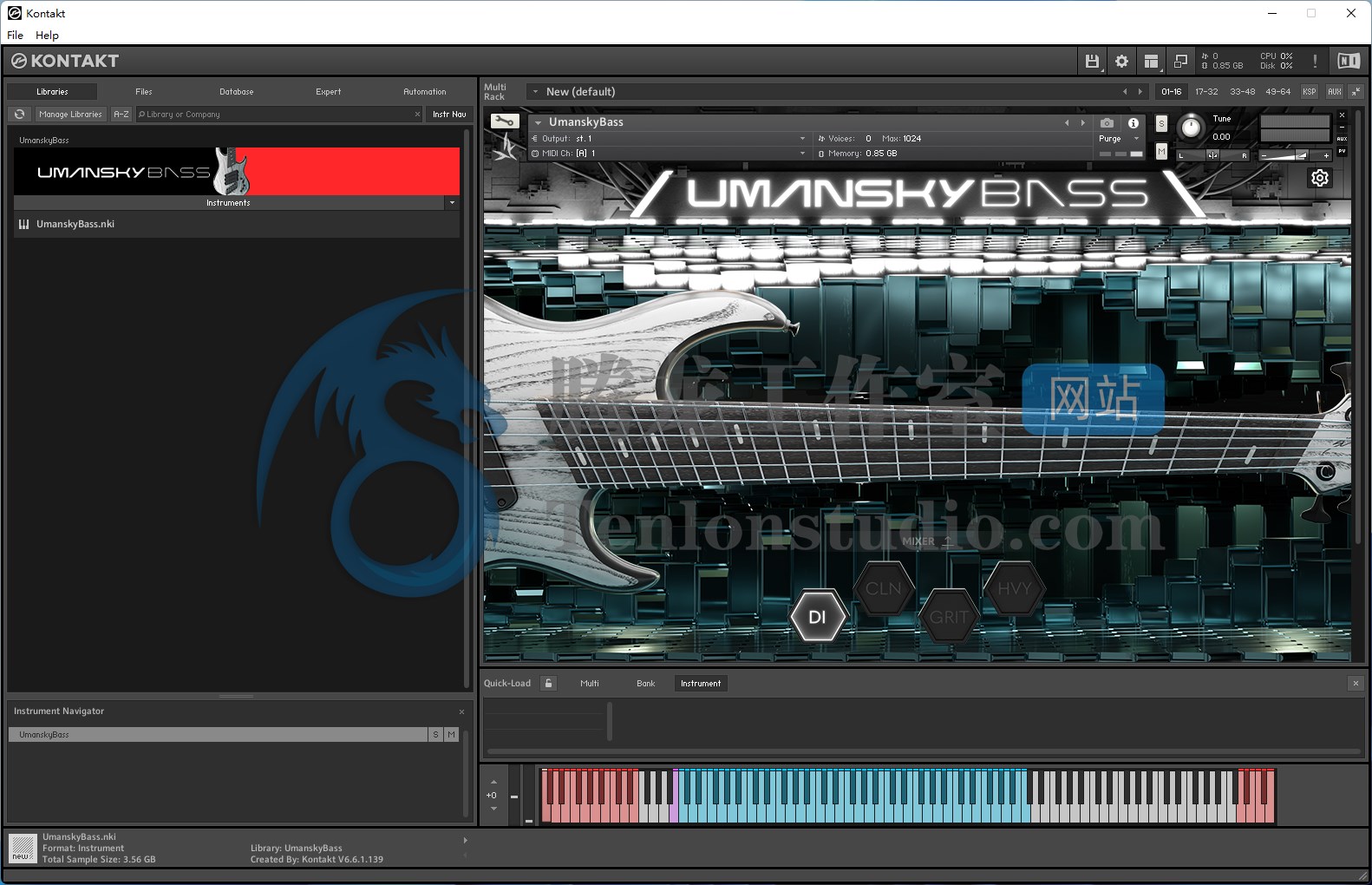 Submission Audio Umansky Bass – Kontakt前卫金属贝斯音色库插图 Submission Audio Umansky Bass – Kontakt前卫金属贝斯音色库插图
