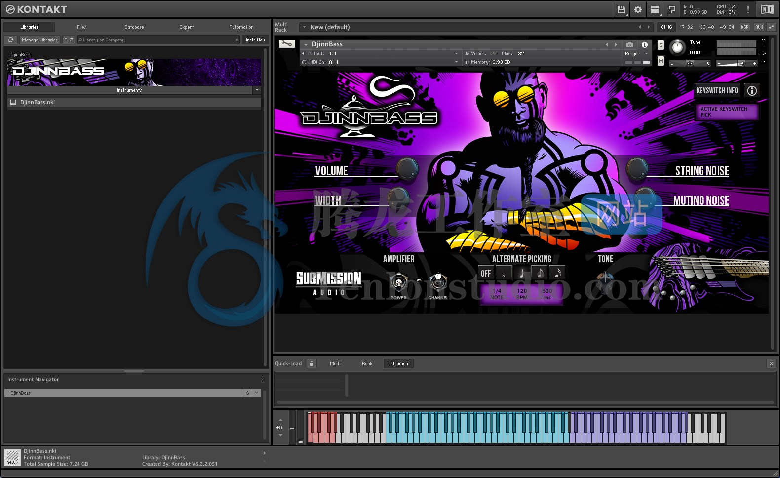 Submission Audio DjinnBass – Kontakt现代风贝斯音色库插图 Submission Audio DjinnBass – Kontakt现代风贝斯音色库插图