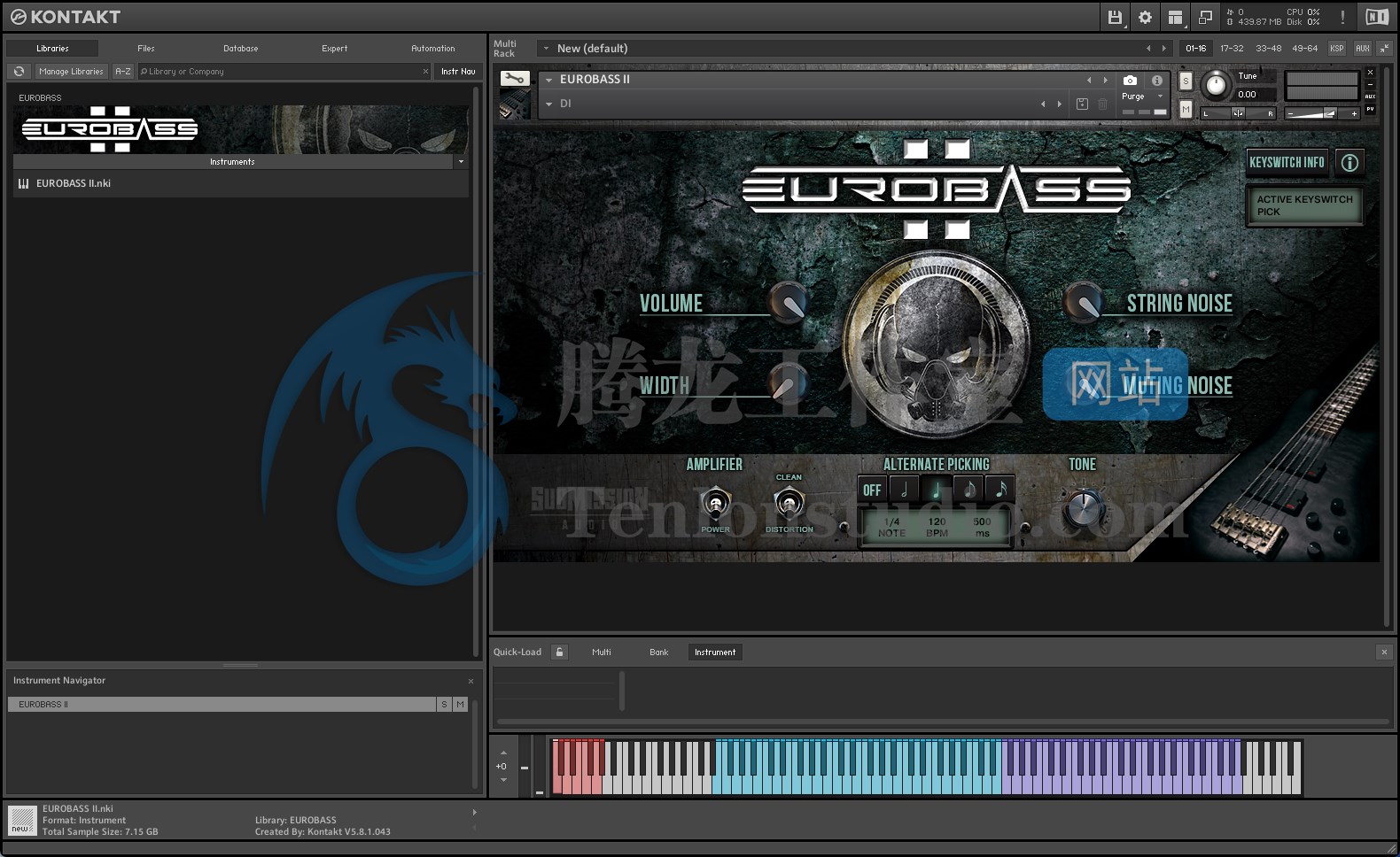 Submission Audio Eurobass II – Kontakt乡村摇滚风贝斯音色库插图 Submission Audio Eurobass II – Kontakt乡村摇滚风贝斯音色库插图