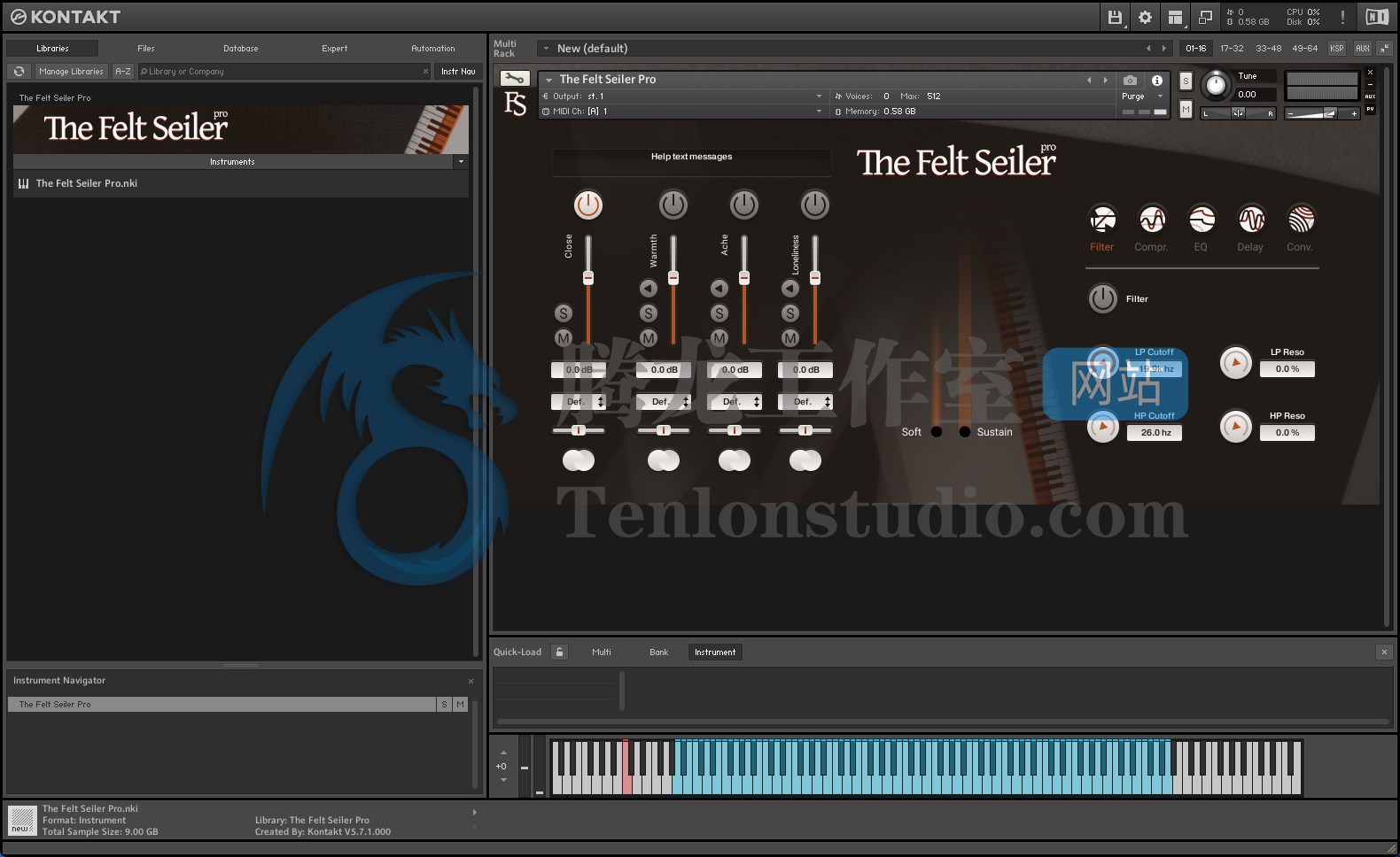 Strezov Sampling The Felt Seiler Pro – Kontakt情感氛围钢琴音色库插图