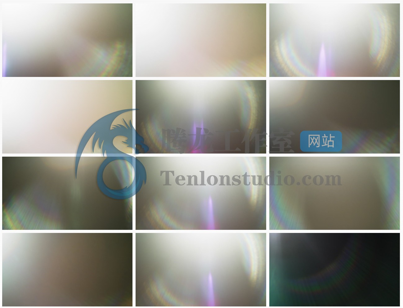 Lens Distortions Classic Light Hits – 70个镜头光晕效果4K视频素材插图