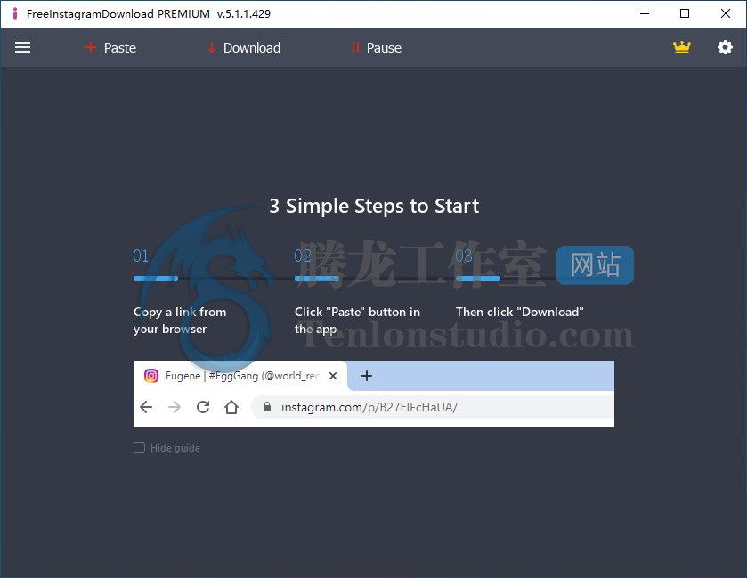 FreeGrabApp Free Instagram Download Premium v5.1.1.429 Instagram下载工具插图