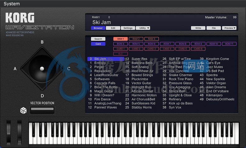 KORG WAVESTATION v2.3.0 音效合成器插件
