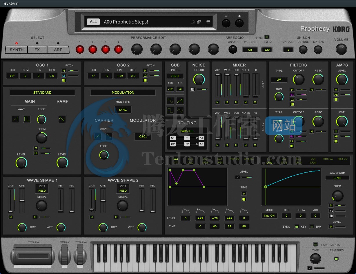 KORG Prophecy v1.1.0 音效合成器插件插图