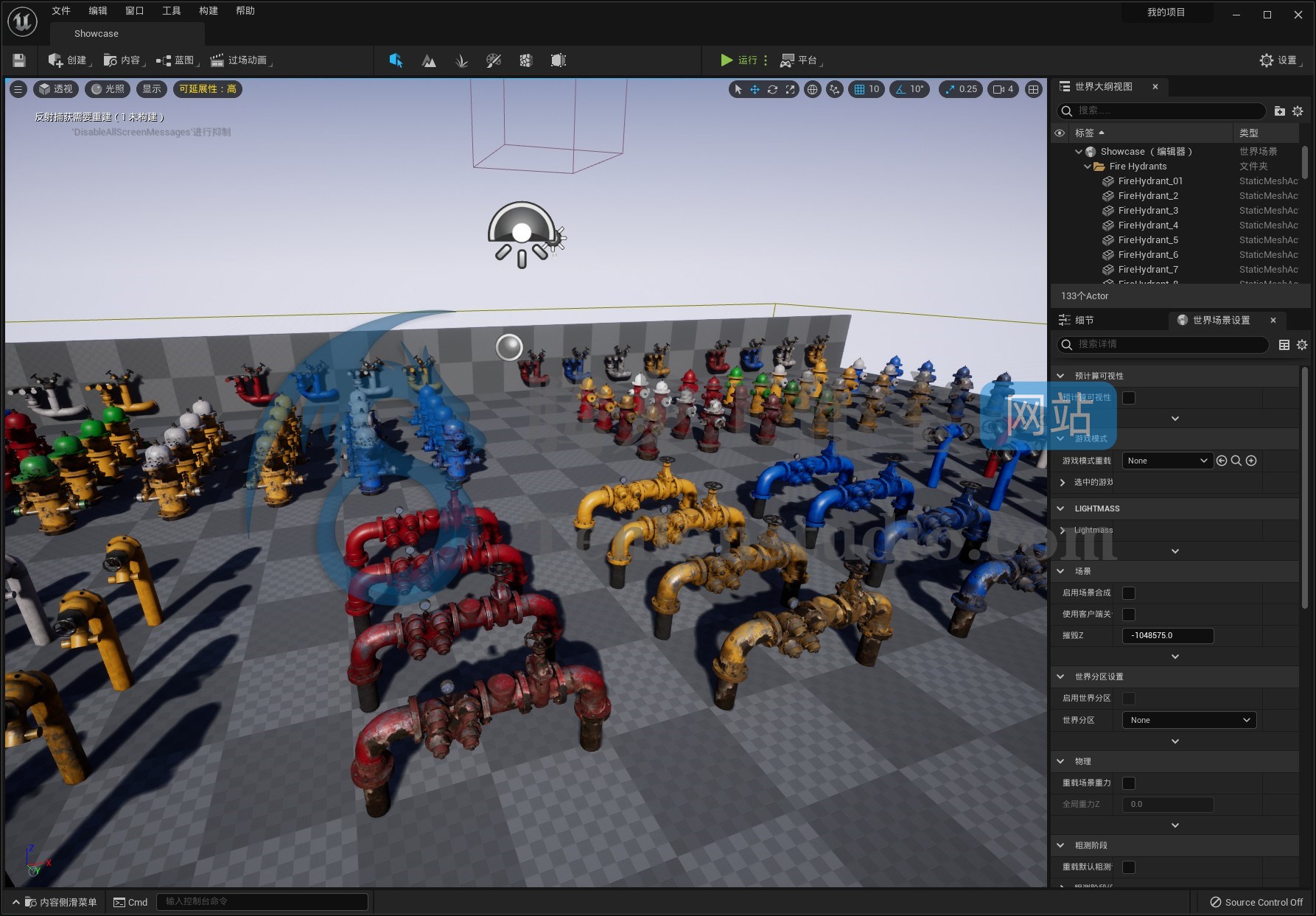Fire Hydrant Package – 消防栓模型UE4资产包插图