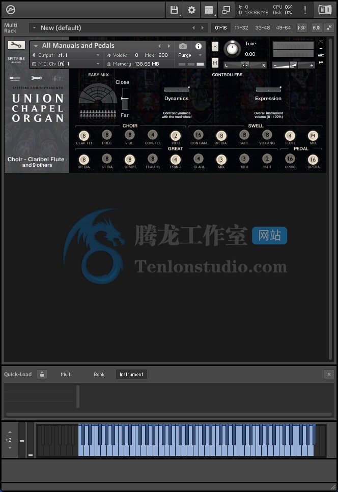 Spitfire Audio Union Chapel Organ (Kontakt) 伦敦教堂传奇管风琴音色库