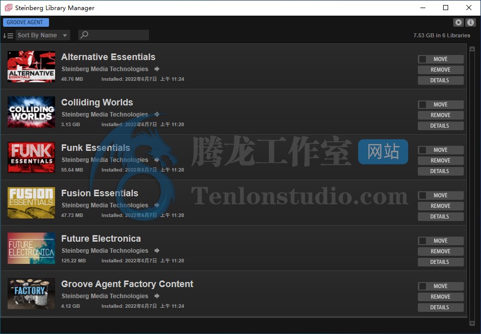 Steinberg Groove Agent 5 声库包 含工厂库和附加扩展包插图