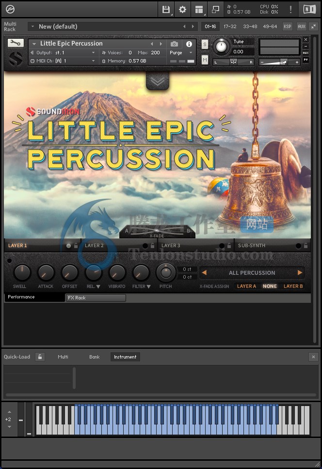 Soundiron Little Epic Percussion (Kontakt) 合奏打击乐器音色库