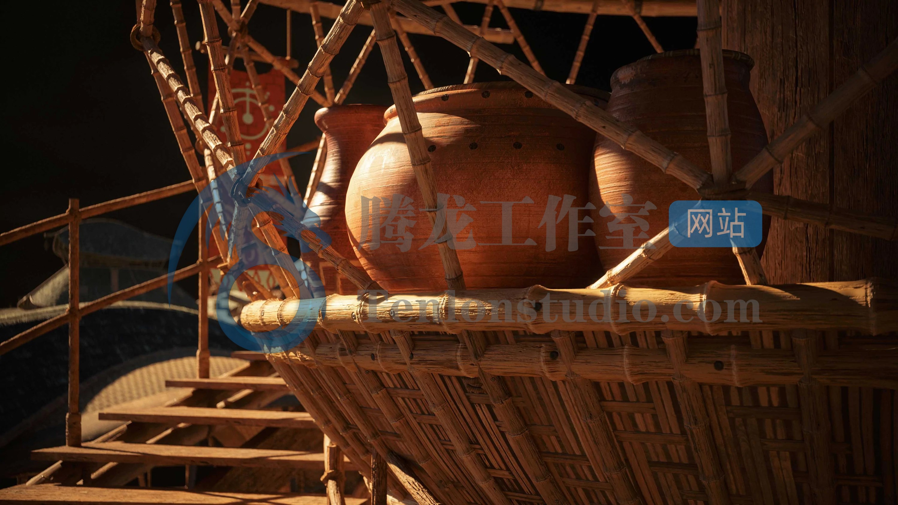 KitBash3D Gaea 幻想和平王国建筑场景3D模型插图4