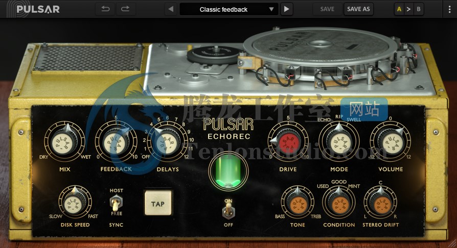 音频延迟回声效果器插件 Pulsar Audio Pulsar Echorec v1.4.4插图