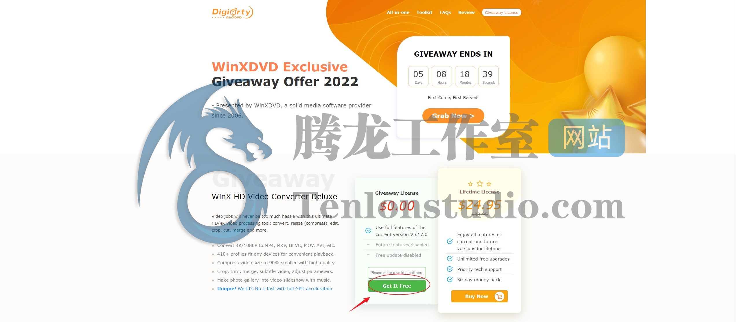 【正版限免】WinX HD Video Converter Deluxe 视频格式转码工具插图1