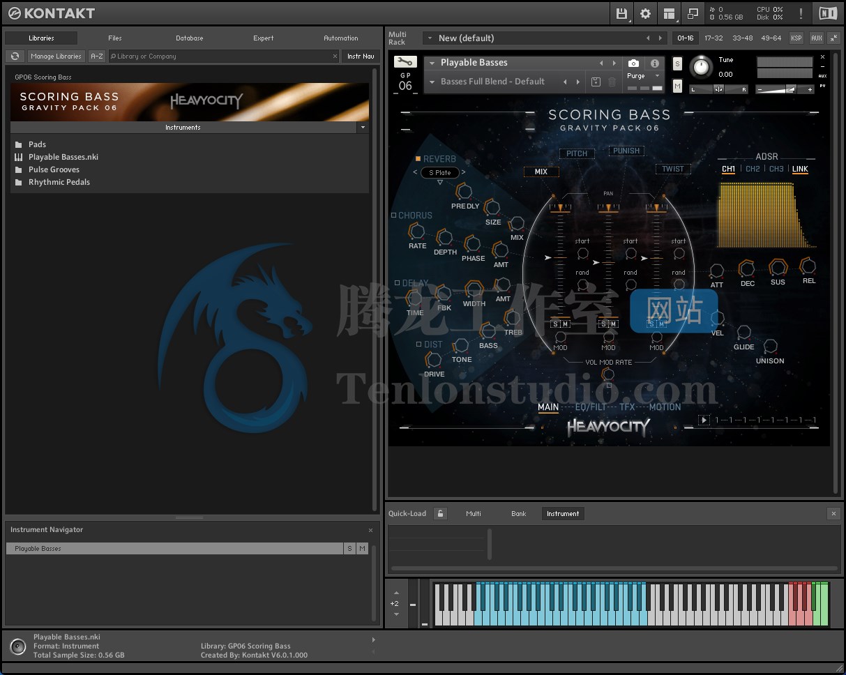 Heavyocity Gravity Pack 06 Scoring Bass (Kontakt) 虚拟乐器贝斯音色库插图