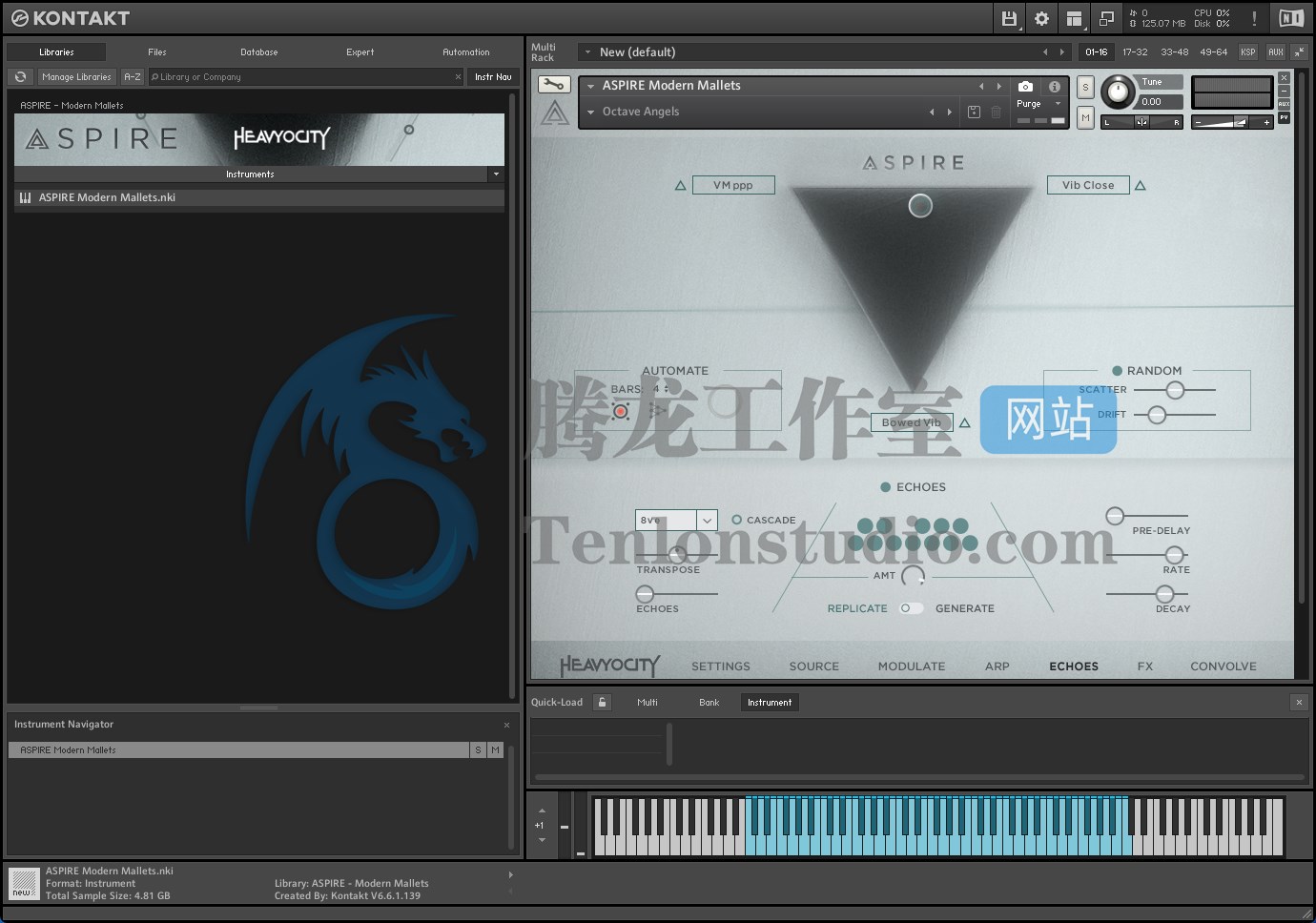 Heavyocity Aspire (Kontakt) 深度采样马林巴琴音色库