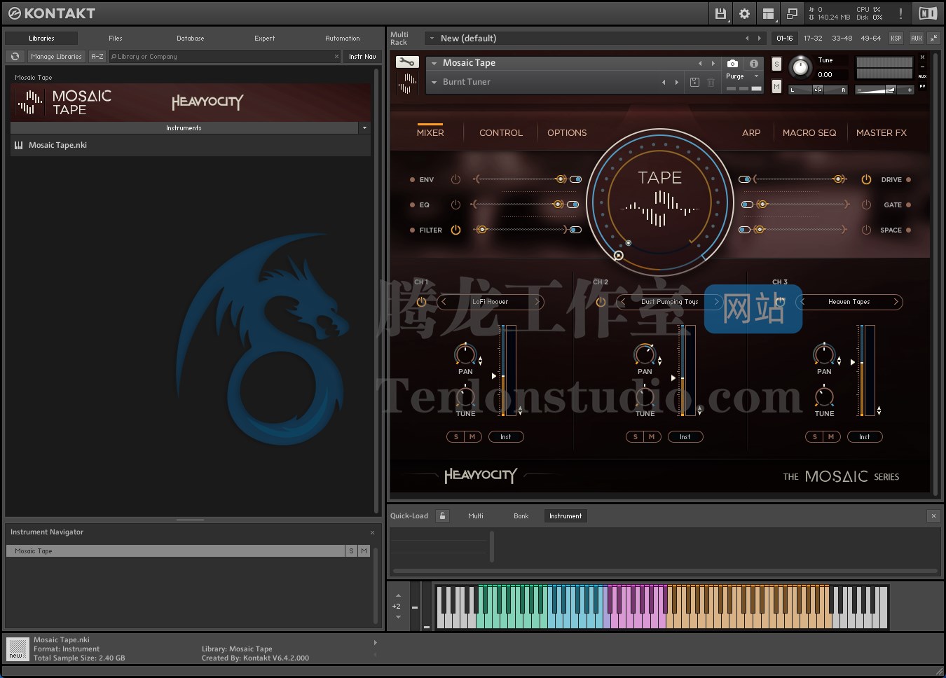 Heavyocity Mosaic Tape (Kontakt) 磁带模拟音色库插图